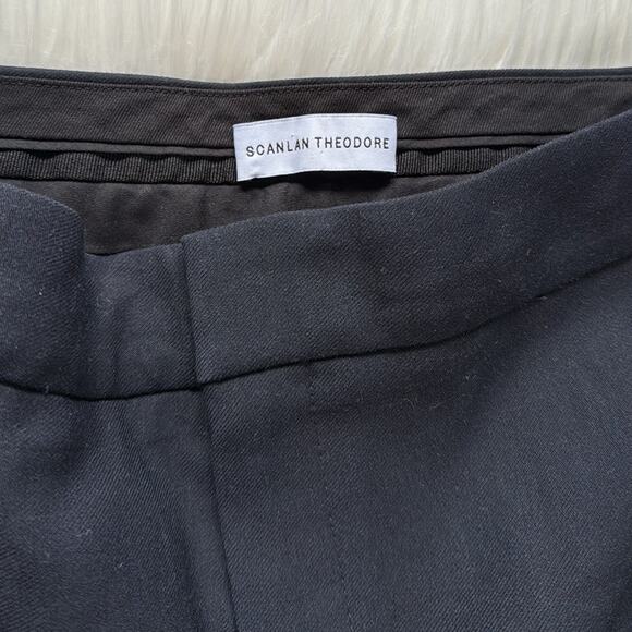 Scanlan Theodore Navy Slim Wool Blend Trousers - Picture 4 of 8